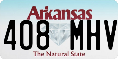 AR license plate 408MHV