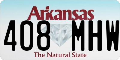 AR license plate 408MHW