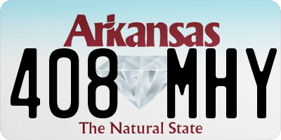 AR license plate 408MHY