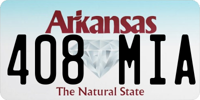 AR license plate 408MIA