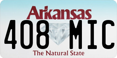 AR license plate 408MIC
