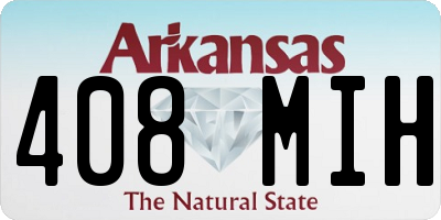 AR license plate 408MIH