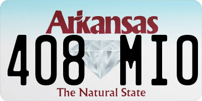 AR license plate 408MIO