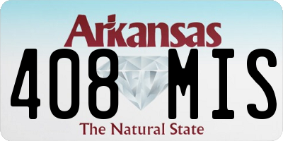AR license plate 408MIS