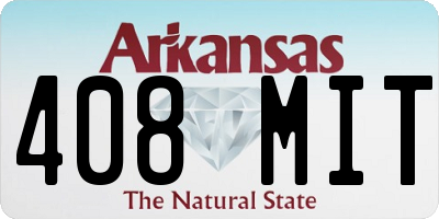 AR license plate 408MIT