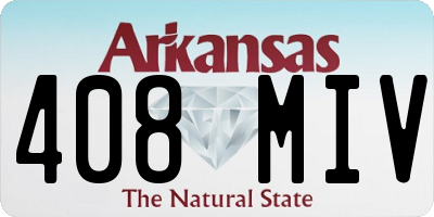AR license plate 408MIV