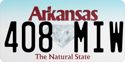 AR license plate 408MIW