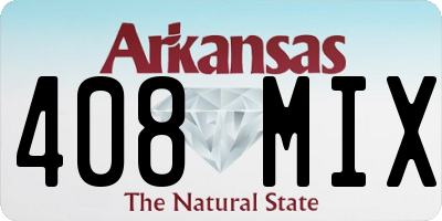 AR license plate 408MIX
