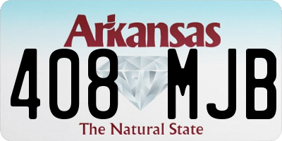 AR license plate 408MJB
