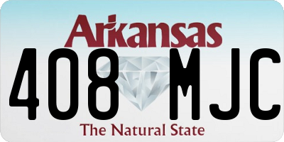 AR license plate 408MJC