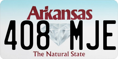 AR license plate 408MJE