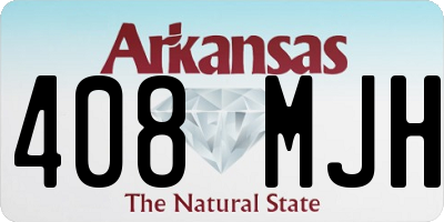 AR license plate 408MJH