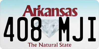 AR license plate 408MJI
