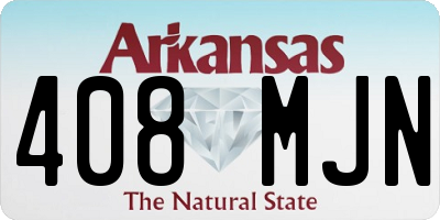 AR license plate 408MJN