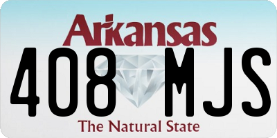 AR license plate 408MJS