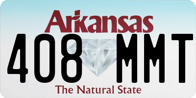 AR license plate 408MMT
