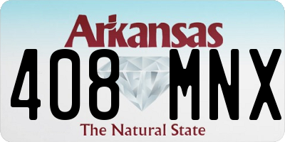 AR license plate 408MNX