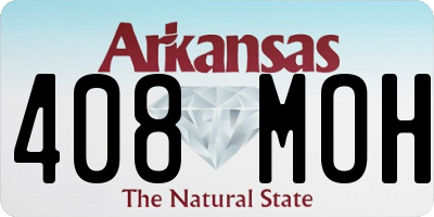 AR license plate 408MOH