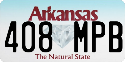 AR license plate 408MPB