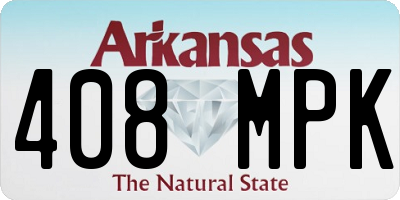 AR license plate 408MPK