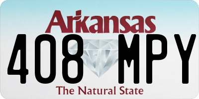 AR license plate 408MPY