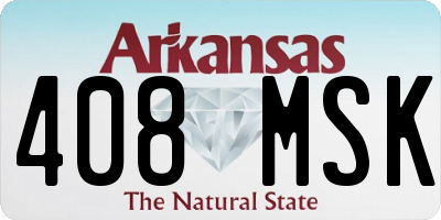 AR license plate 408MSK