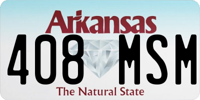 AR license plate 408MSM