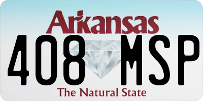 AR license plate 408MSP