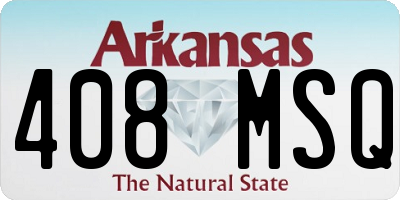 AR license plate 408MSQ