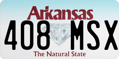 AR license plate 408MSX