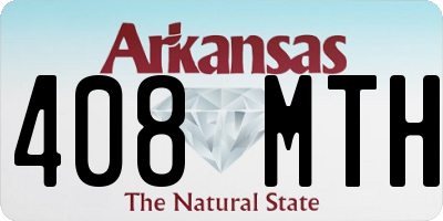 AR license plate 408MTH