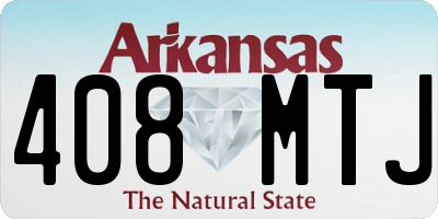 AR license plate 408MTJ