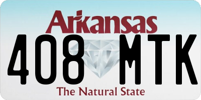 AR license plate 408MTK