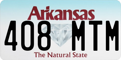 AR license plate 408MTM