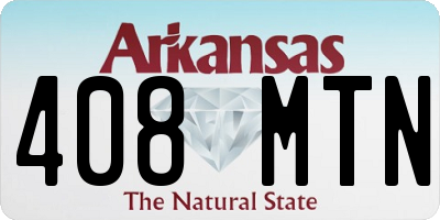 AR license plate 408MTN