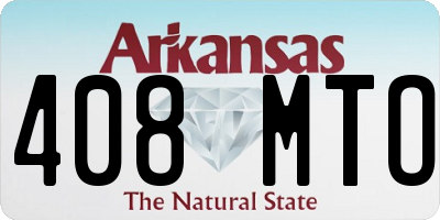 AR license plate 408MTO