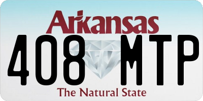 AR license plate 408MTP