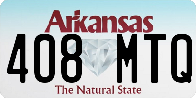 AR license plate 408MTQ