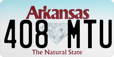 AR license plate 408MTU