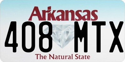 AR license plate 408MTX