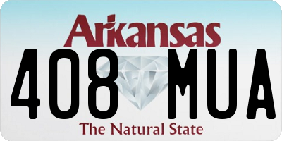 AR license plate 408MUA