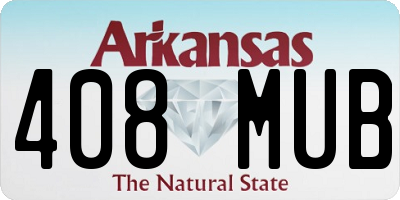 AR license plate 408MUB