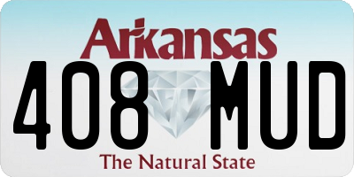 AR license plate 408MUD