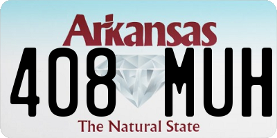 AR license plate 408MUH