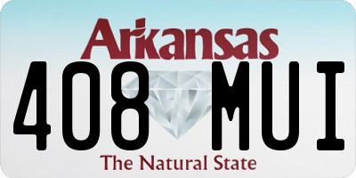 AR license plate 408MUI