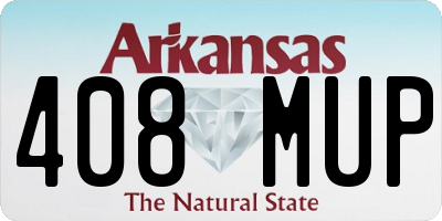 AR license plate 408MUP