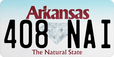 AR license plate 408NAI