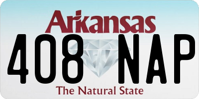 AR license plate 408NAP