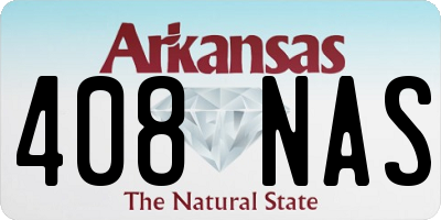 AR license plate 408NAS