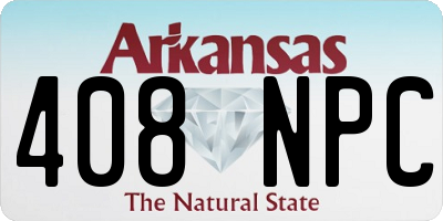 AR license plate 408NPC